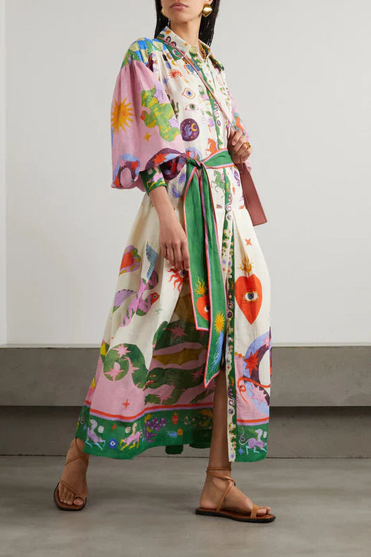 Schickes langes Abendkleid im Retro-Stil