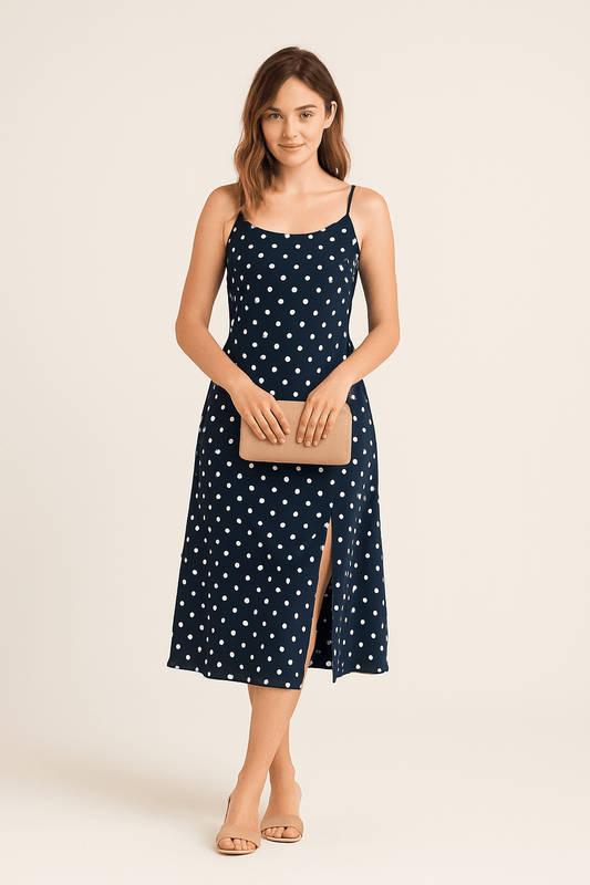 HERBERGER | Atmungsaktives Damen Top mit Punkten und schmalen Trägern