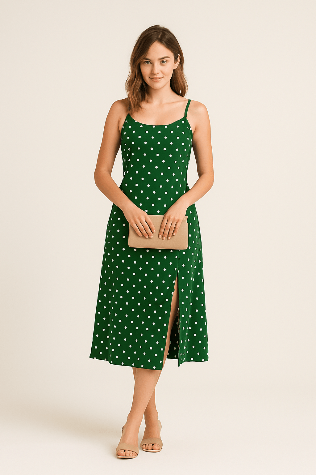 HERBERGER | Atmungsaktives Damen Top mit Punkten und schmalen Trägern