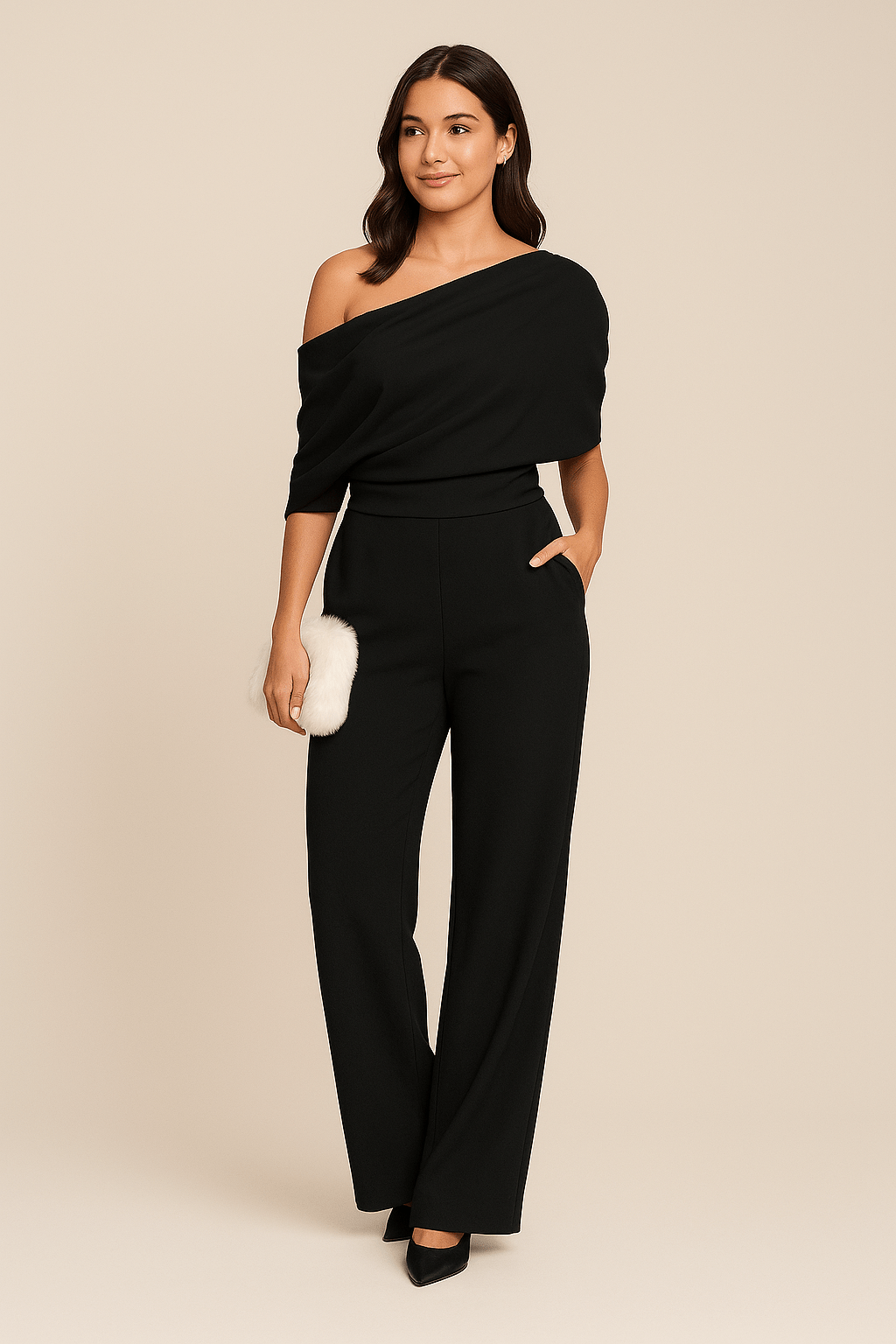 HERBERGER | Damen Jumpsuit Frühling mit Knopfleiste und Bindegürtel
