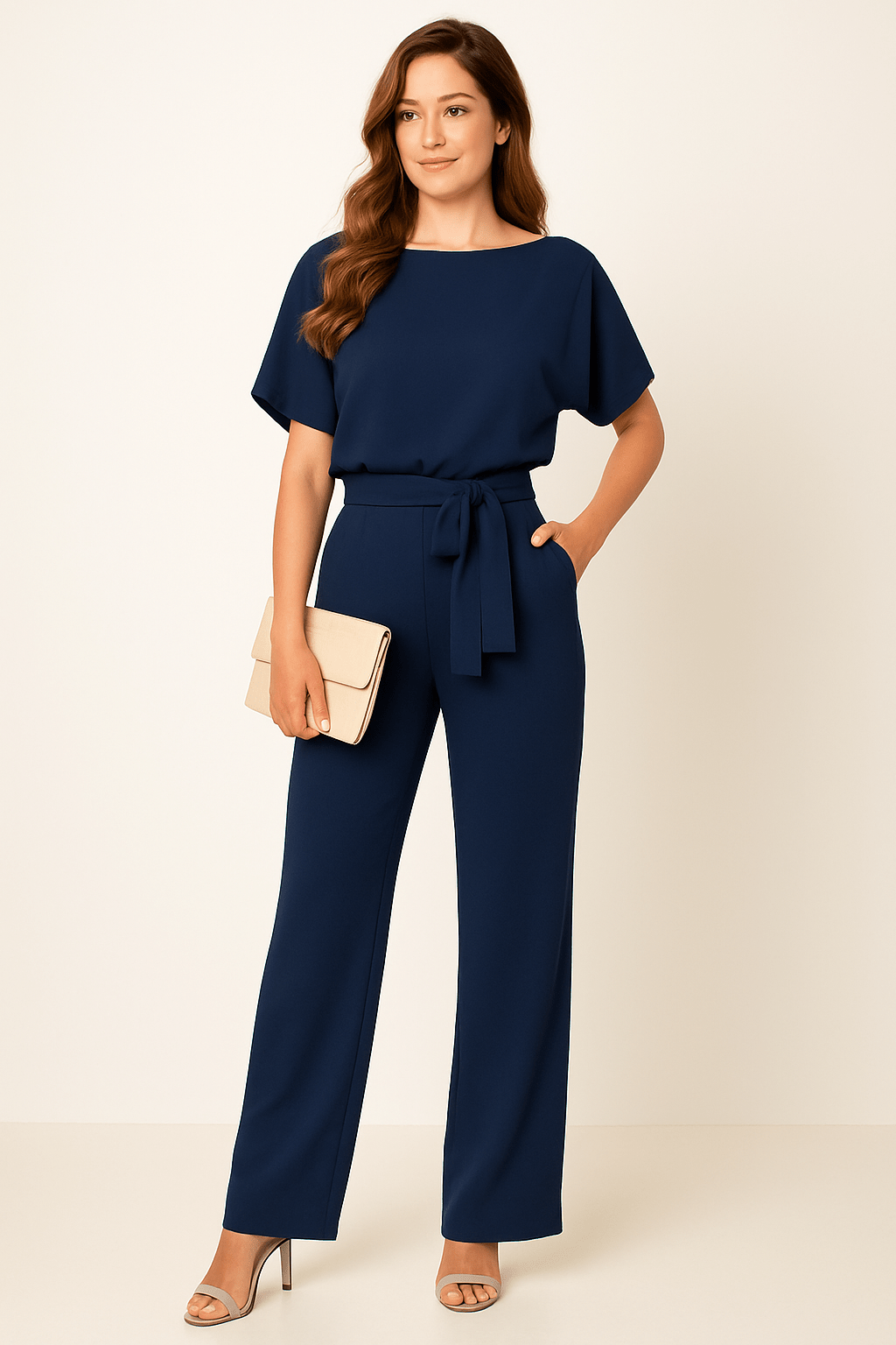 HERBERGER | Damen Jumpsuit luftig-leicht mit weichem Stoff und tailliertem Schnitt
