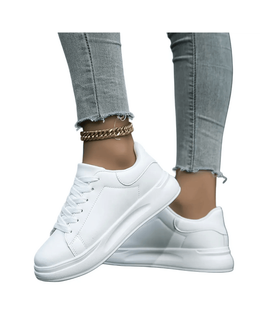 HERBERGER | Damen Sneaker weiß aus Glattleder für Arbeit & Freizeit