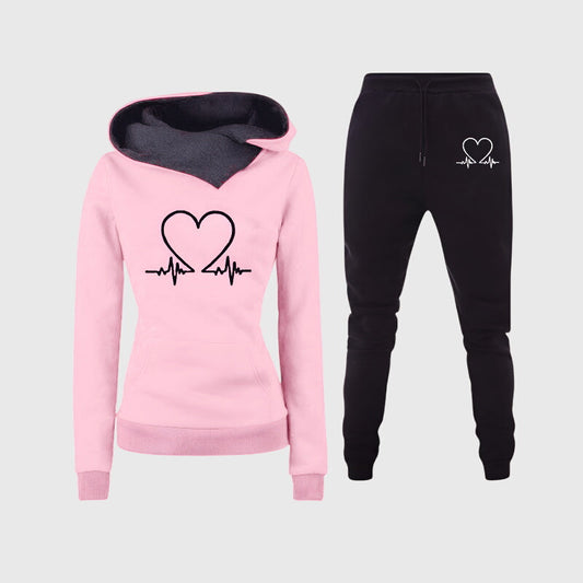 Heartbeat™ Damen Pullover-Jogger-Set