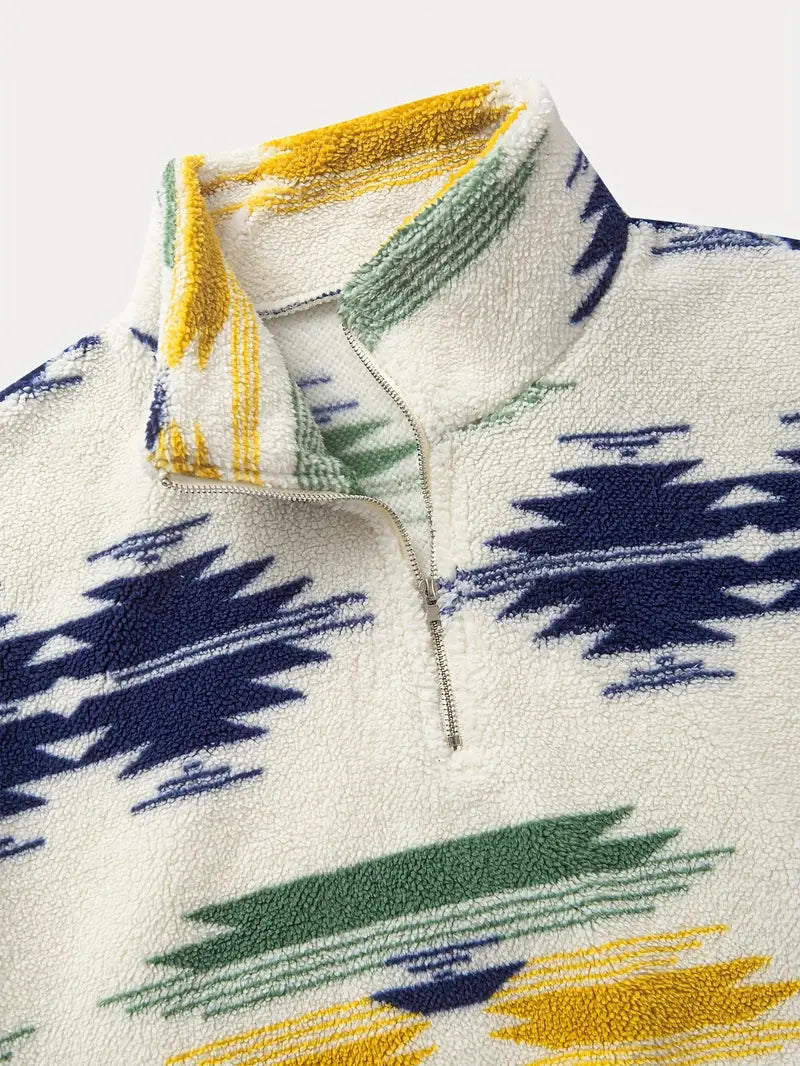 Clinton – Sweatshirt Mit Halbem Reissverschluss Und Stehkragen