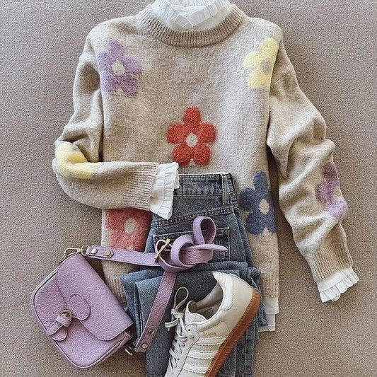 Zartton Rundhalspullover