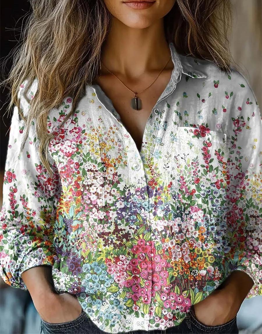 Blütenkunst Hemd