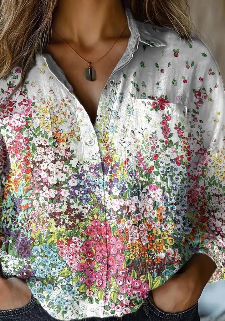 Blütenkunst Hemd