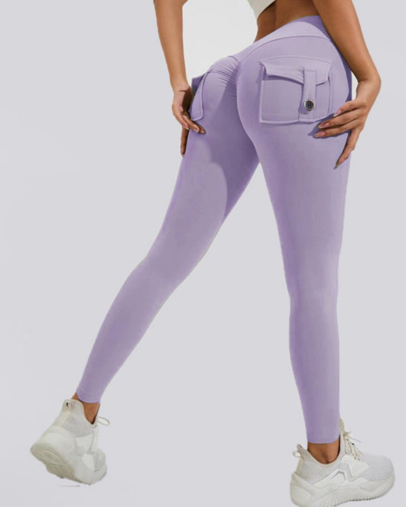 Fitness Leggings mit Cargo Taschen