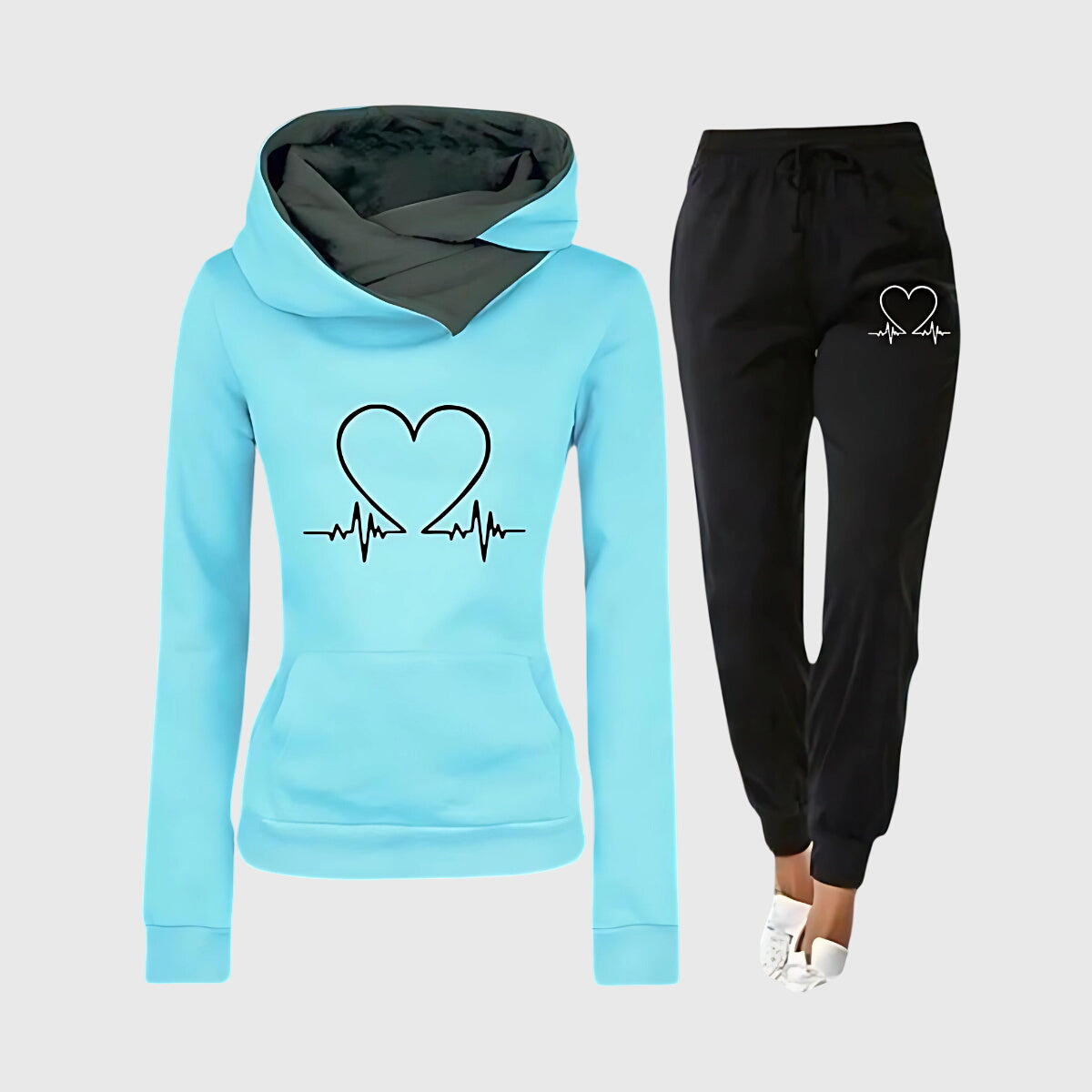 Heartbeat™ Damen Pullover-Jogger-Set