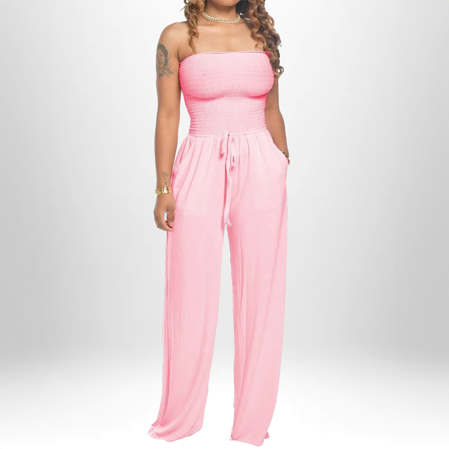 Celia - 2025 Trägerlosen Sommer Jumpsuit