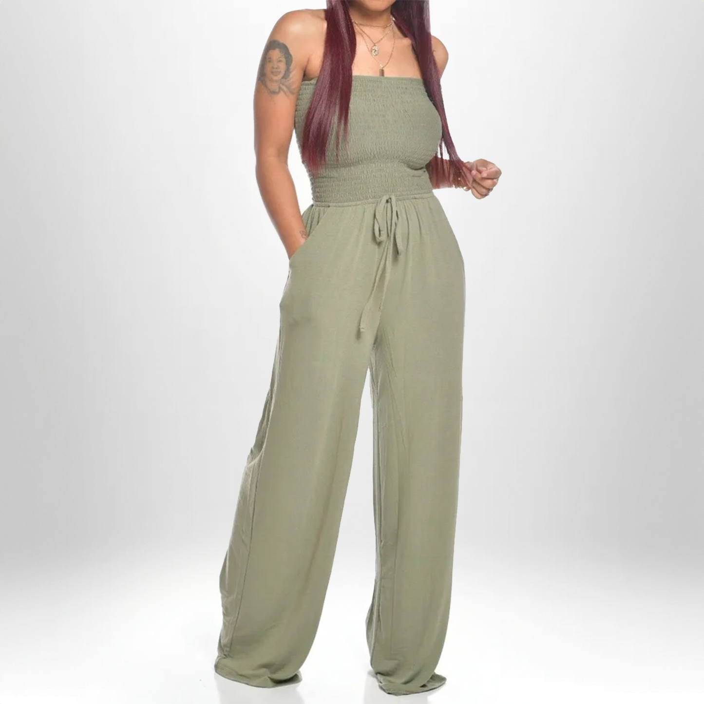 Celia - 2025 Trägerlosen Sommer Jumpsuit