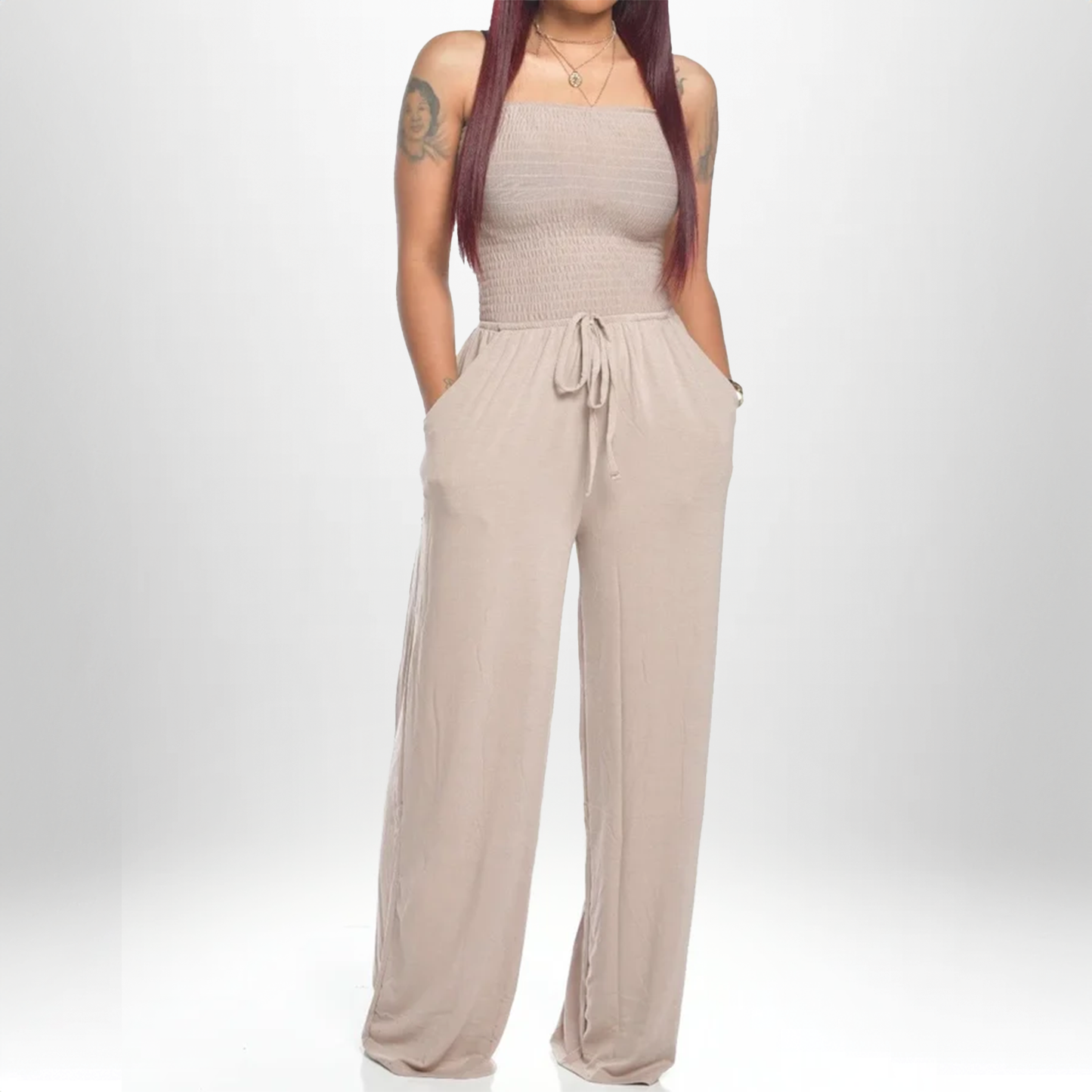 Celia - 2025 Trägerlosen Sommer Jumpsuit