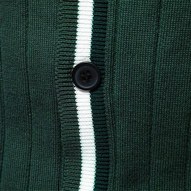 Cotton Button-Up Cardigan Sweater